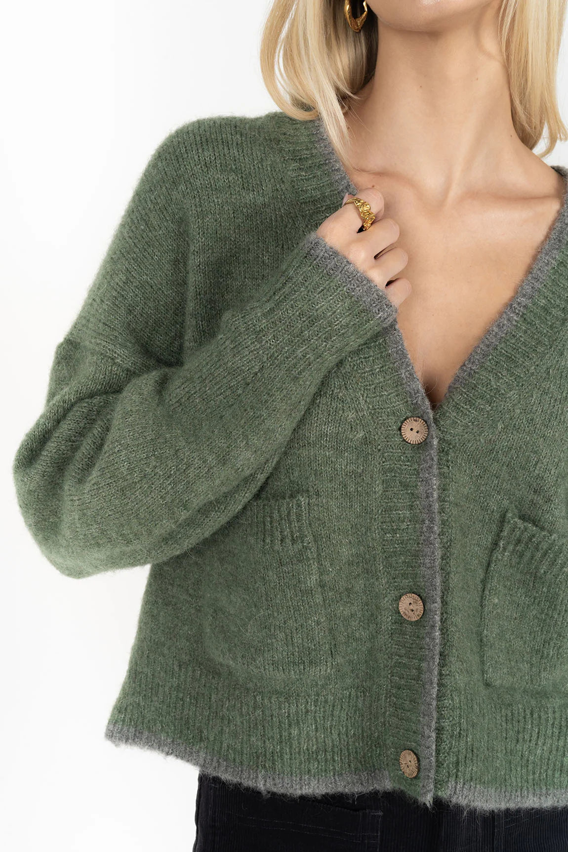 HUMIDITY ROMI CARDI GREEN/GREY