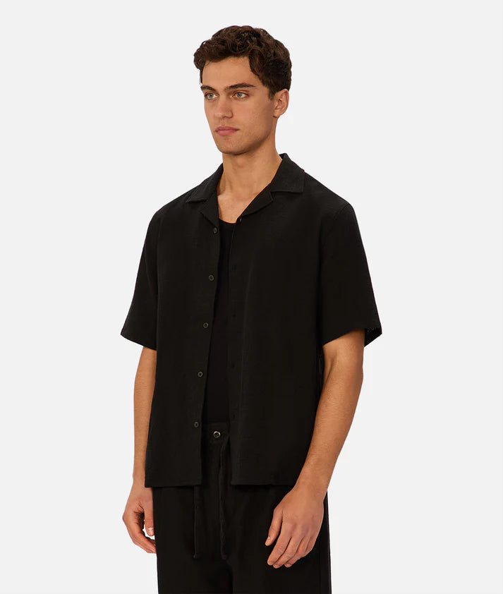 INDUSTRIE THE MARBELLA S/S SHIRT BLACK