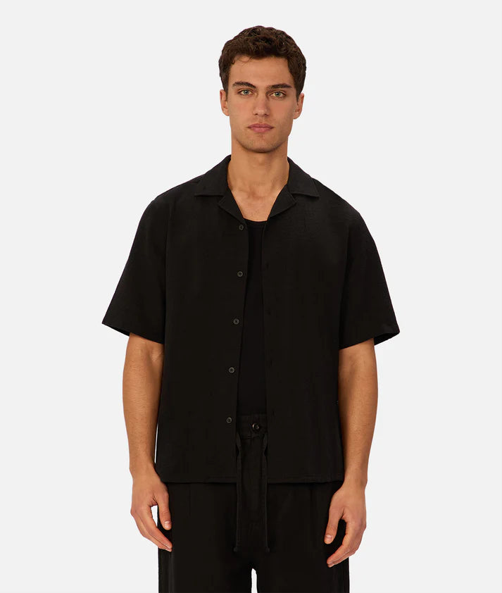 INDUSTRIE THE MARBELLA S/S SHIRT BLACK