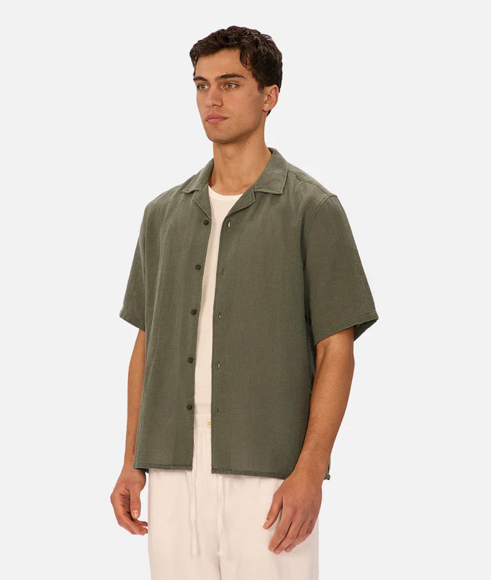 INDUSTRIE THE MARBELLA S/S SHIRT EVERGLADE