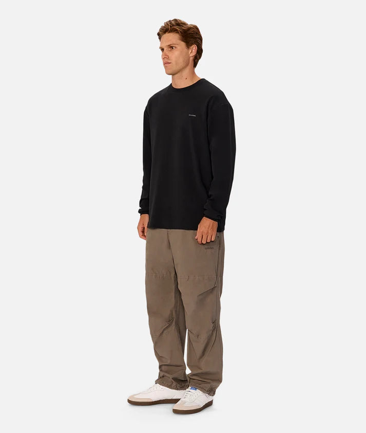 INDUSTRIE THE NEWPORT L/S TEE BLACK