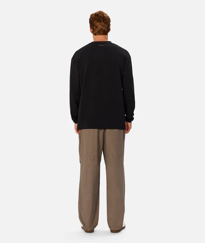 INDUSTRIE THE NEWPORT L/S TEE BLACK