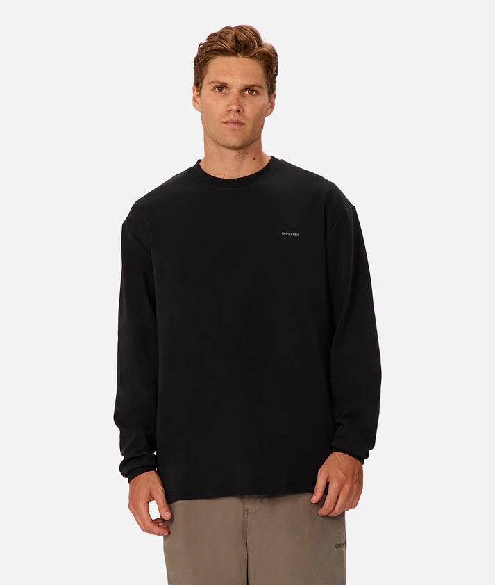 INDUSTRIE THE NEWPORT L/S TEE BLACK