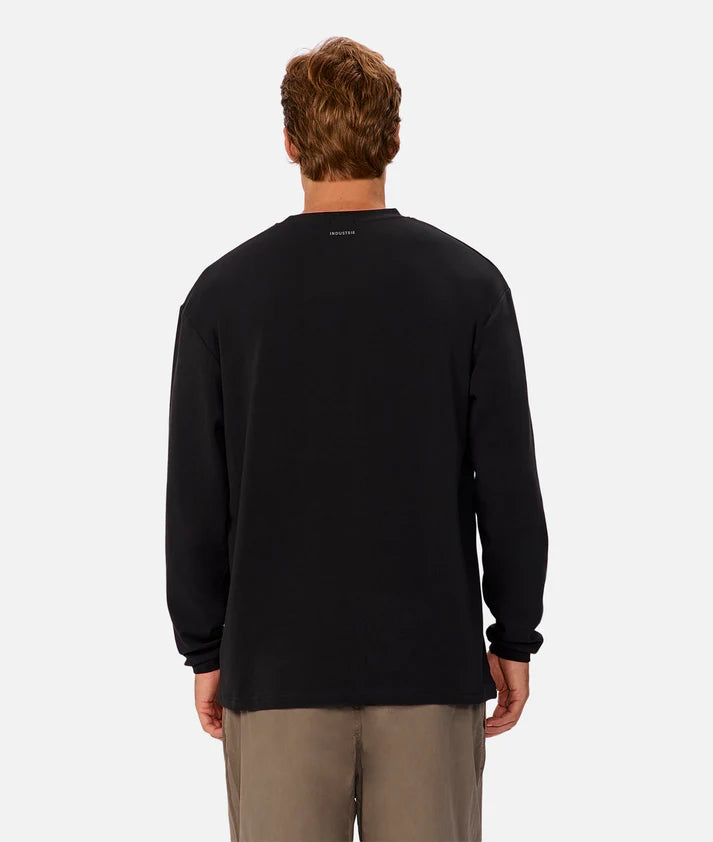 INDUSTRIE THE NEWPORT L/S TEE BLACK