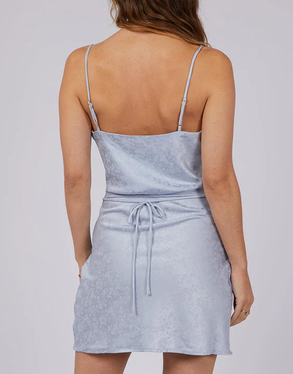 JORGE JENNA MINI DRESS BLUE