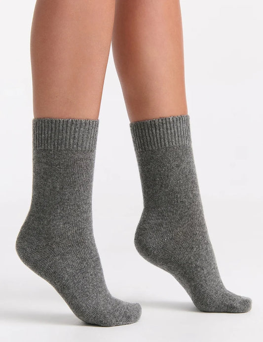Levante Pina Crew Sock | Charcoal