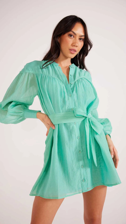 MINK PINK LUCIE MINI DRESS MINT