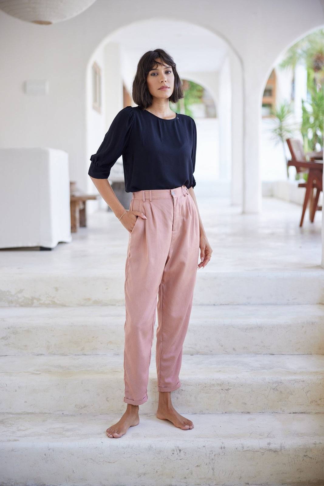 BUDDHA WEAR MADELINE TOP NOIR