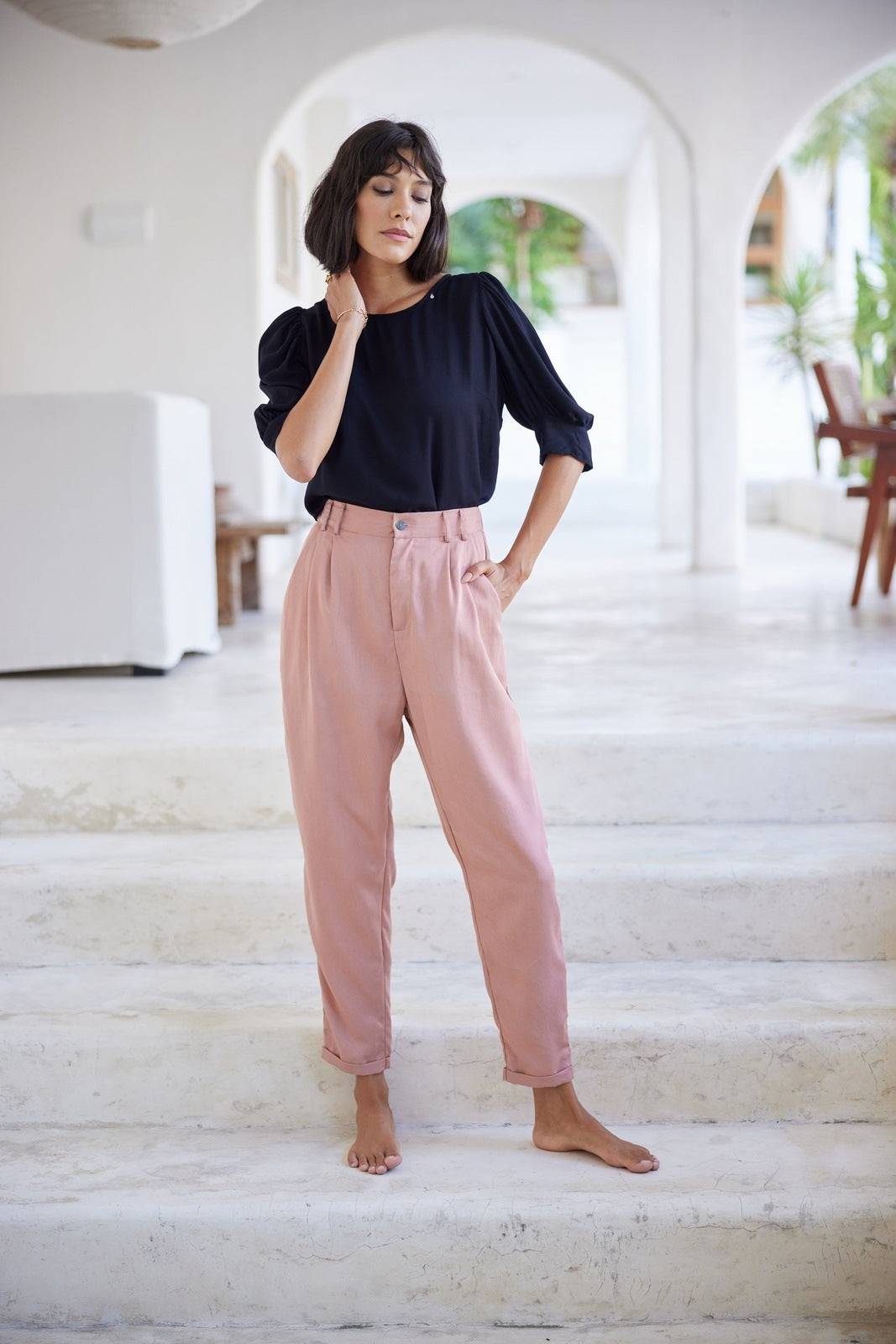BUDDHA WEAR MADELINE TOP NOIR