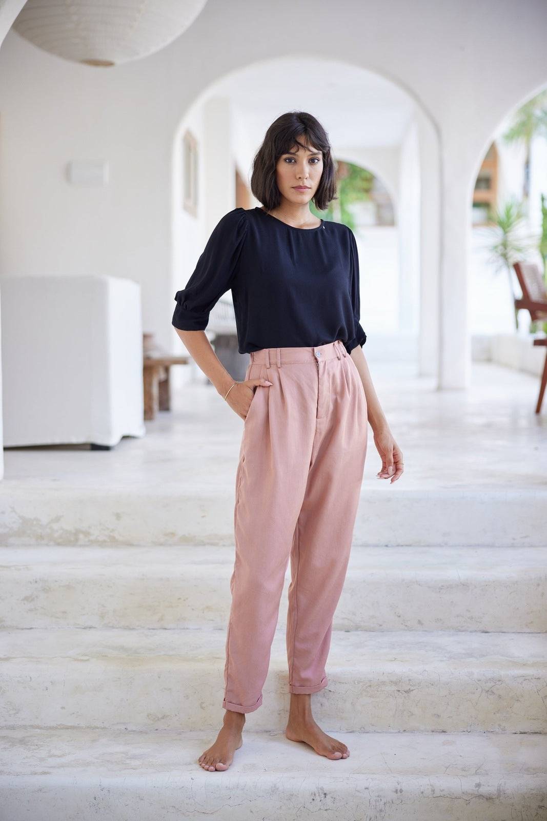 BUDDHA WEAR MADELINE TOP NOIR