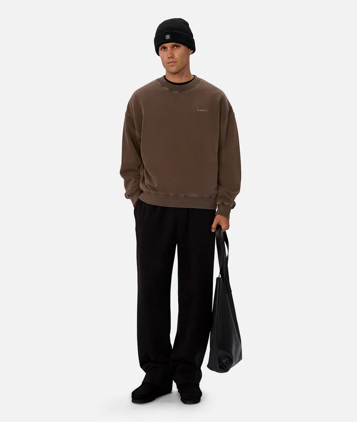 INDUSTRIE THE NEW DEL SUR WASHED SWEAT MOCHA