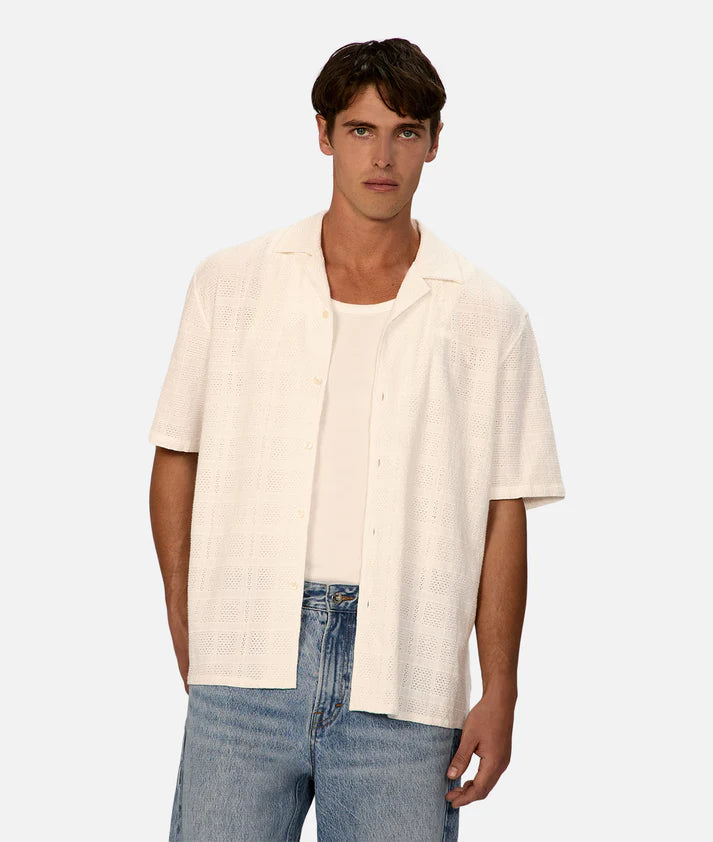 INDUSTRIE THE VENTY S/S SHIRT OFF WHITE