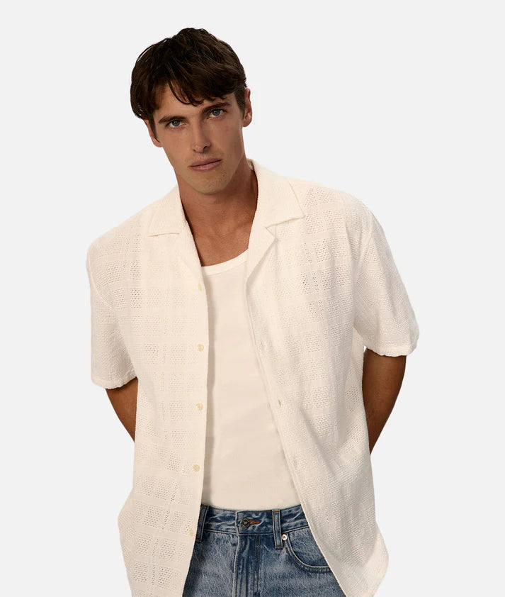 INDUSTRIE THE VENTY S/S SHIRT OFF WHITE