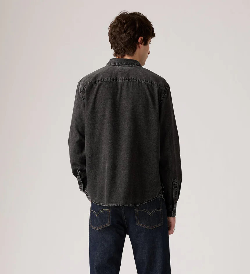 LEVIS AUTHENTIC BUTTON DOWN SHIRT GIZMO WASHED BLACK