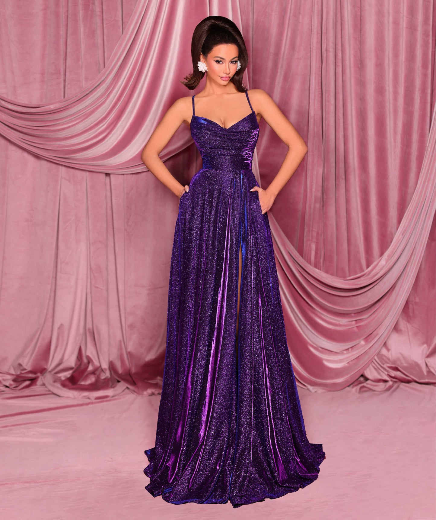 NICOLETTA NC2029 DRESS PLUM