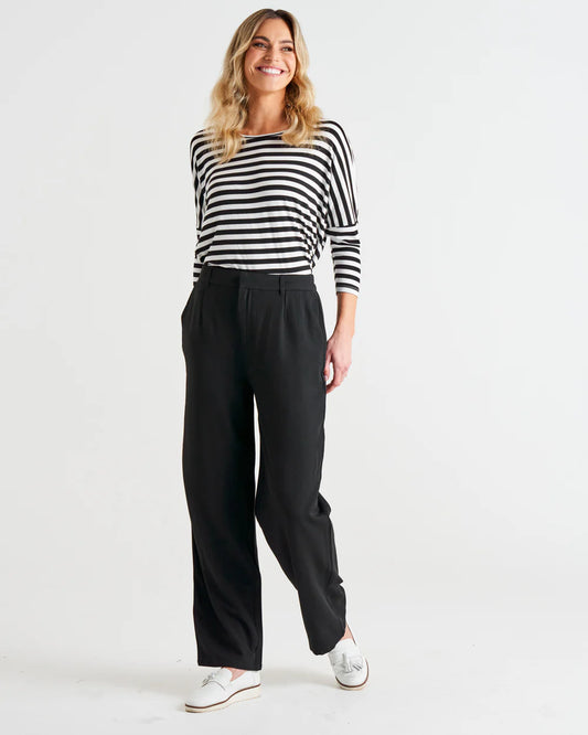 BETTY BASICS PAMELA PANT BLACK