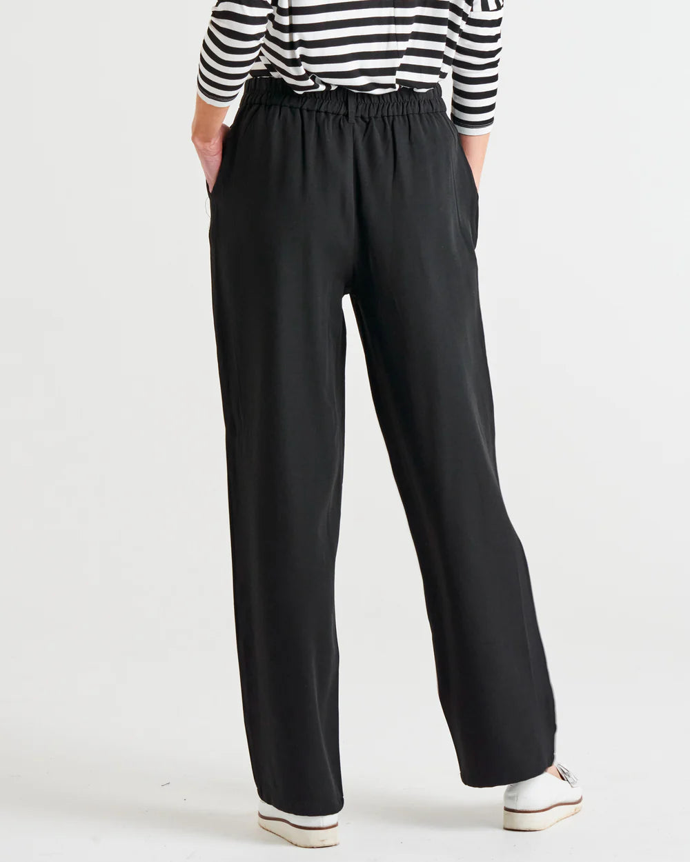 BETTY BASICS PAMELA PANT BLACK