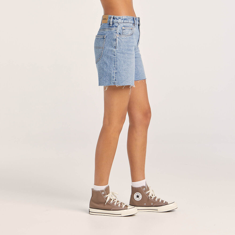 RIDERS MID VINTAGE STRAIGHT SHORT BLUE LOGIC