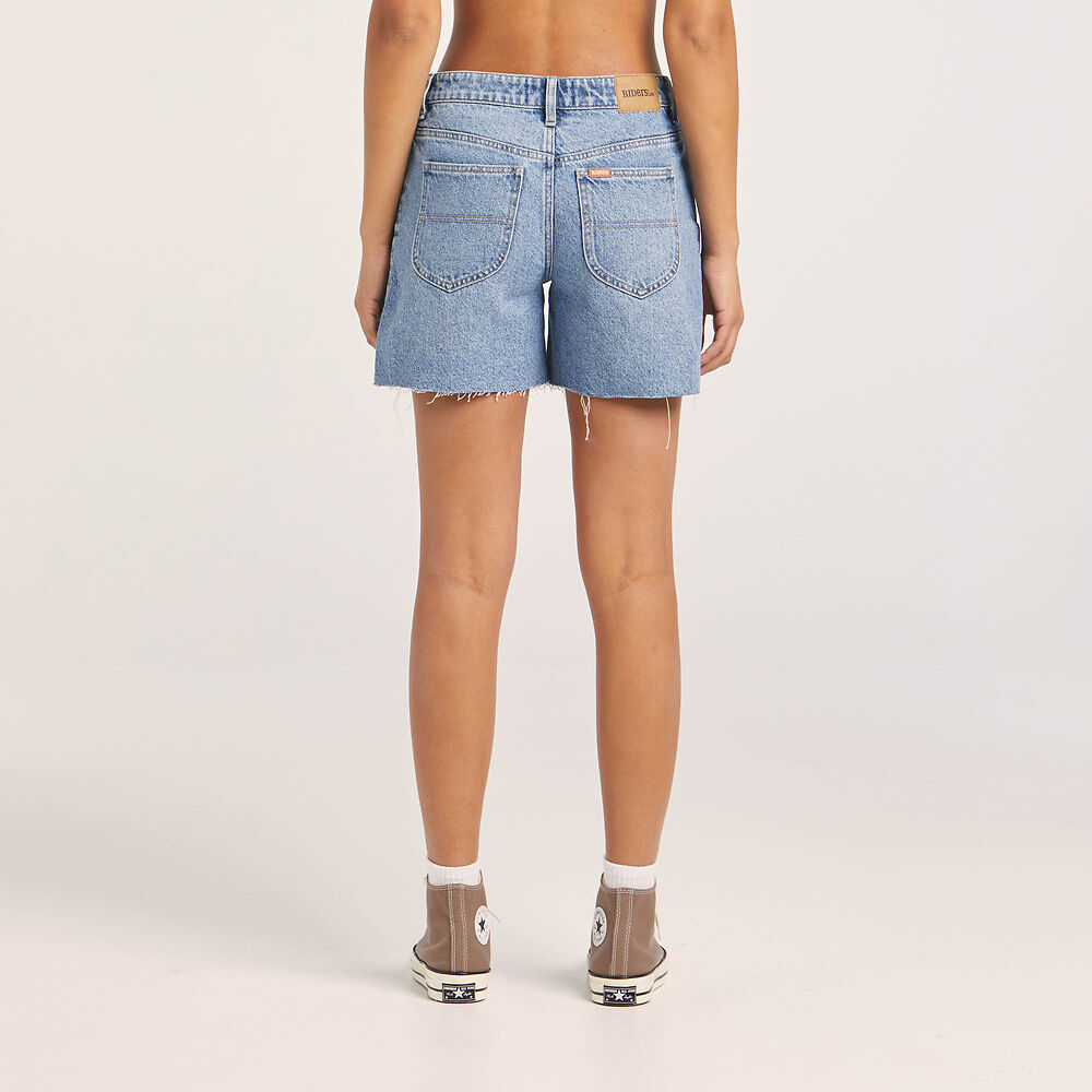 RIDERS MID VINTAGE STRAIGHT SHORT BLUE LOGIC