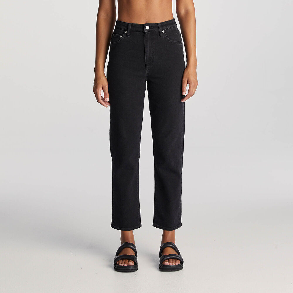 RIDERS HI SLIM STRAIGHT CROP GRAVITY BLACK