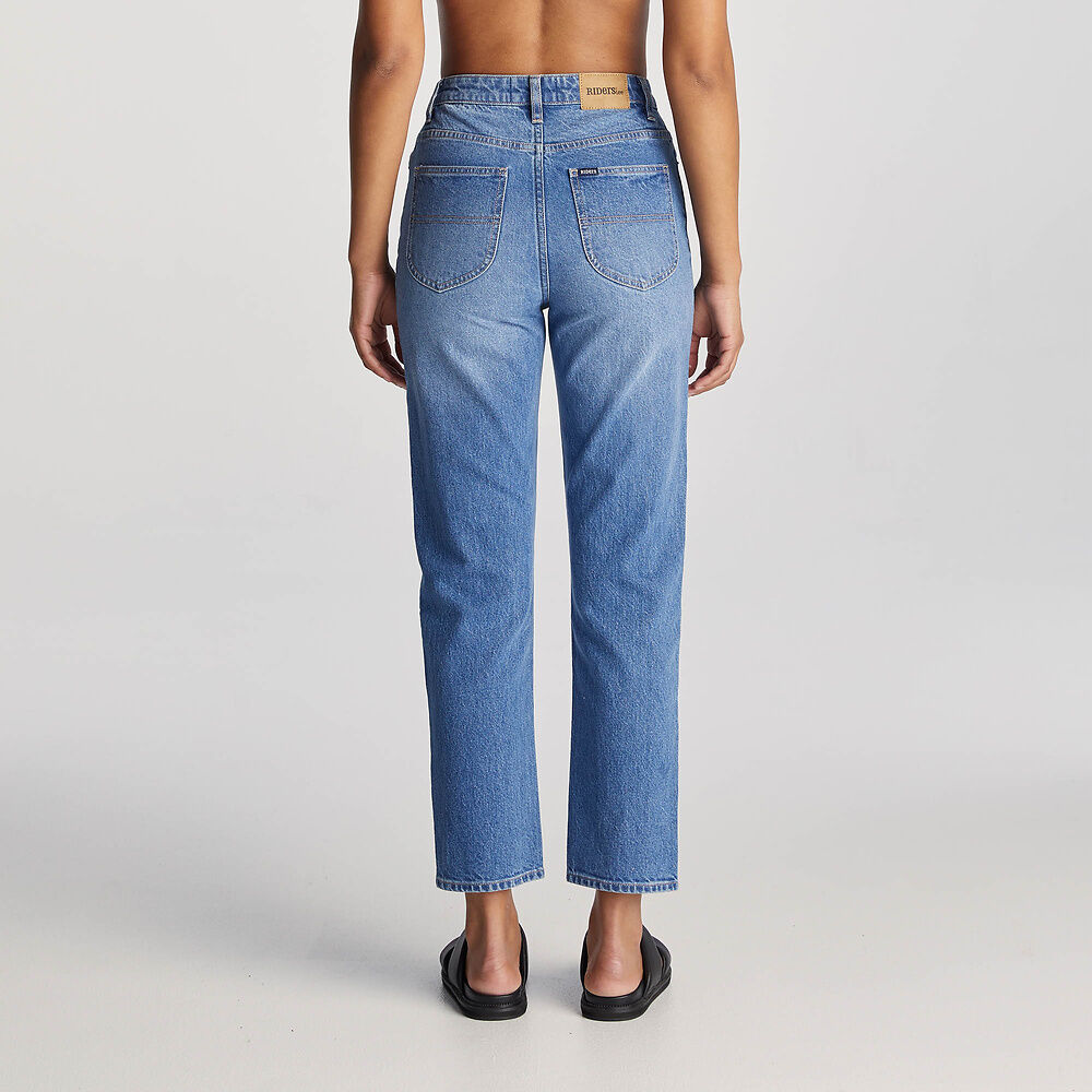 RIDERS HI SLIM STRAIGHT CROP BLUE CHATEAU