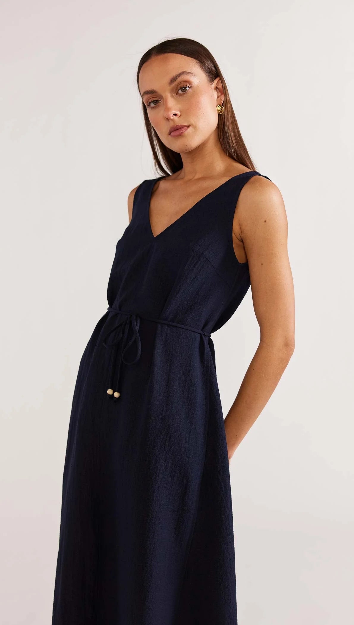 STAPLE THE LABEL REMY MAXI DRESS NAVY