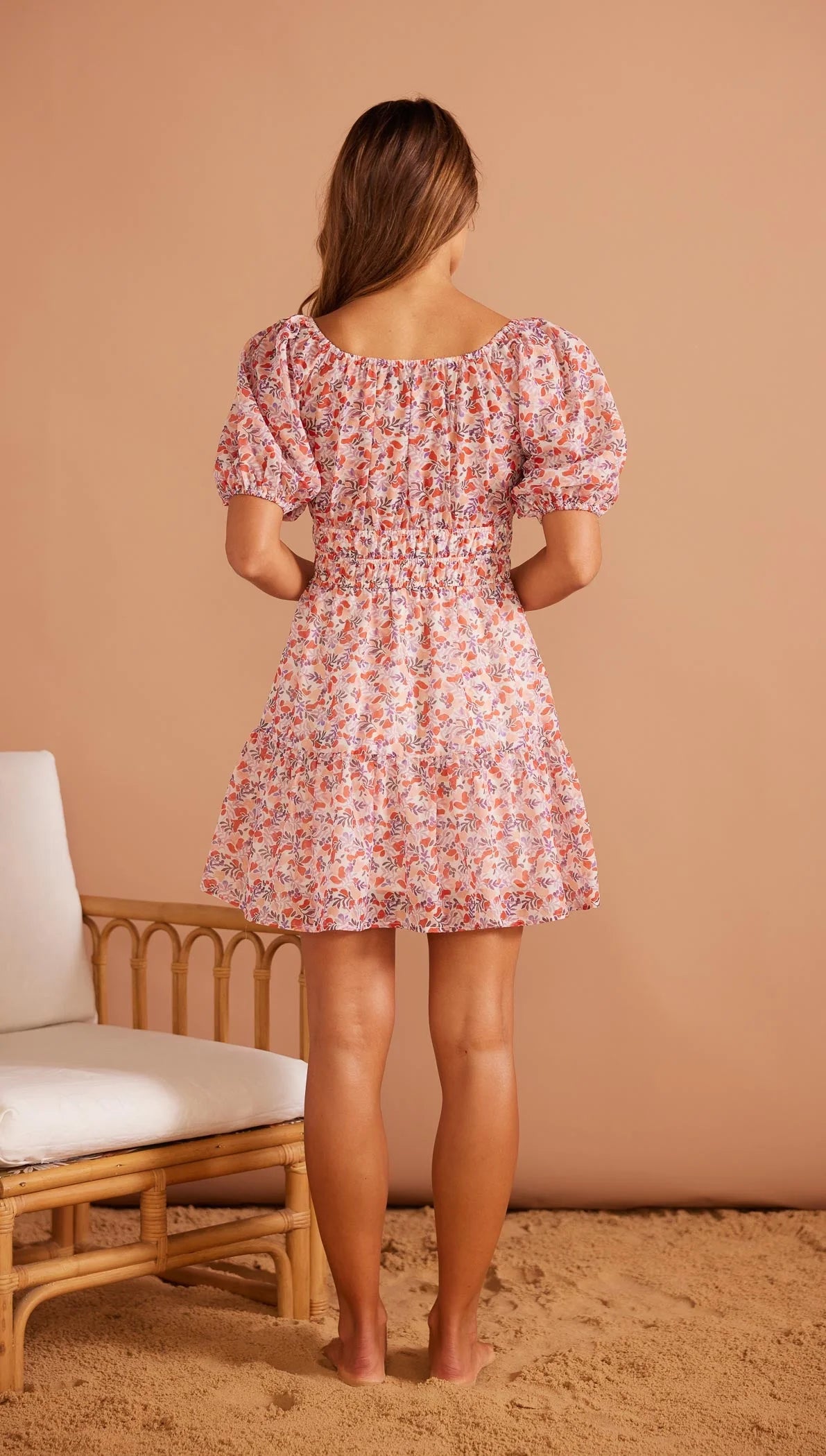 MINK PINK SANTA MARTA MINI DRESS PINK FLORAL DITZY