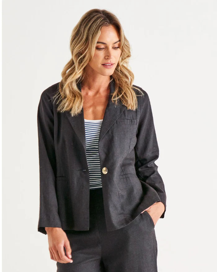 BETTY BASICS LISSET BLAZER COAL