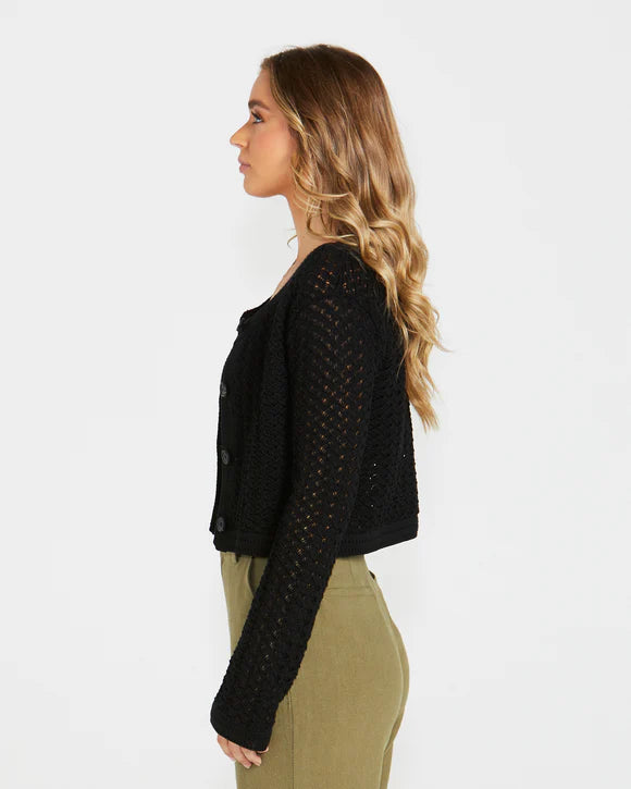 SASS TALULLAH CARDI BLACK