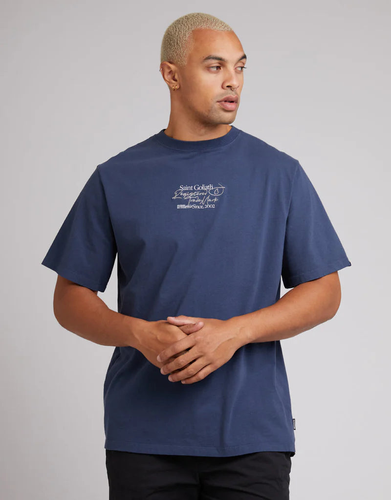 ST GOLIATH ECHELON TEE NAVY