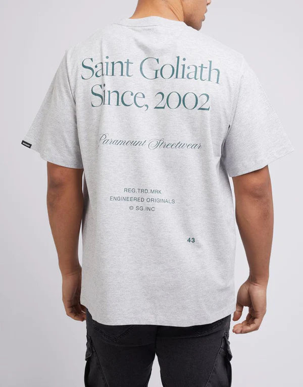 ST GOLIATH FREIGHT TEE GREY MARLE