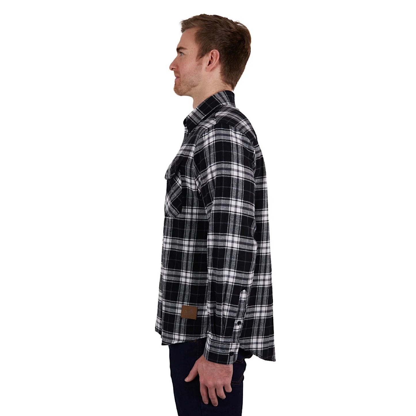 THOMAS COOK PABLO THERMAL LONG SLEEVE SHIRT BLACK/WHITE