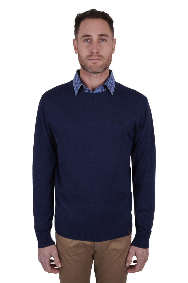THOMAS COOK MENS LACHLAN JUMPER ROYAL MARLE