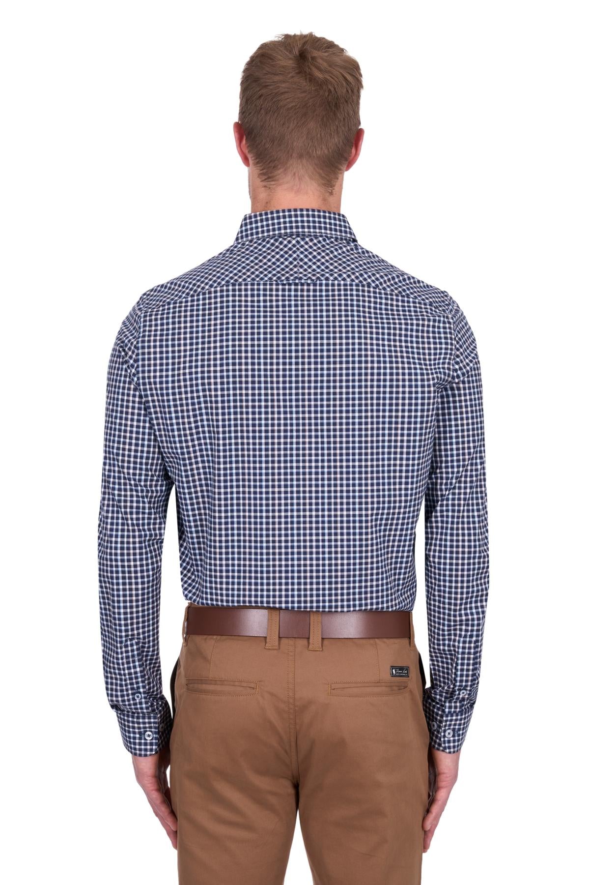 THOMAS COOK MENS JASON TAILORED LS SHIRT NAVY