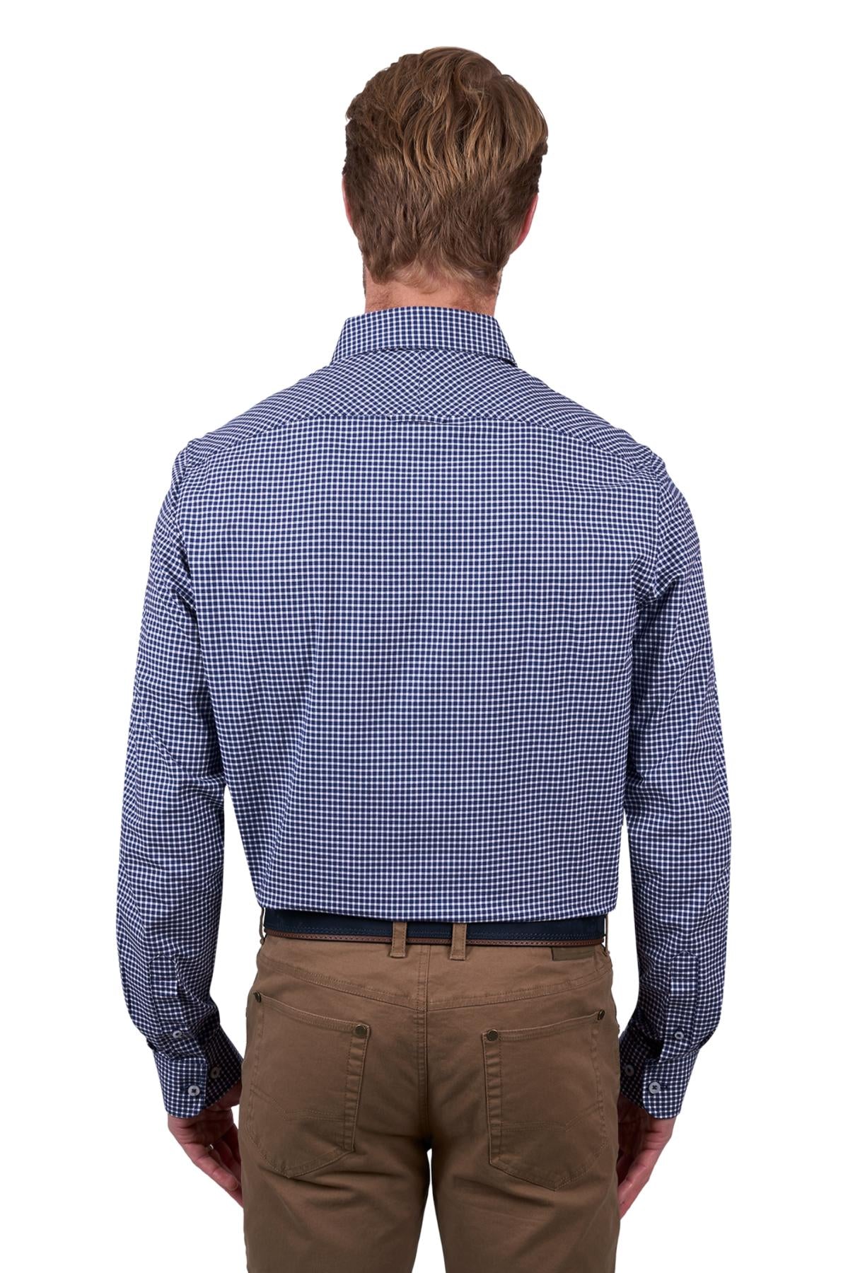 THOMAS COOK BROCK TAILORED LS SHIRT NAVY
