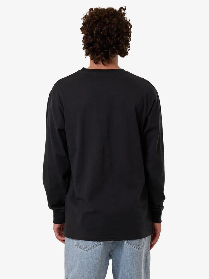 THRILLS FILTER OVERSIZE FIT LONG SLEEVE TEE FADED BLACK
