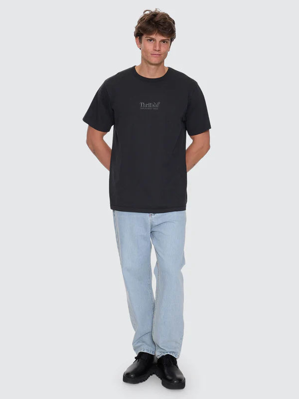 Thrills Workwear Embro Merch Fit Tee | Pirate Black