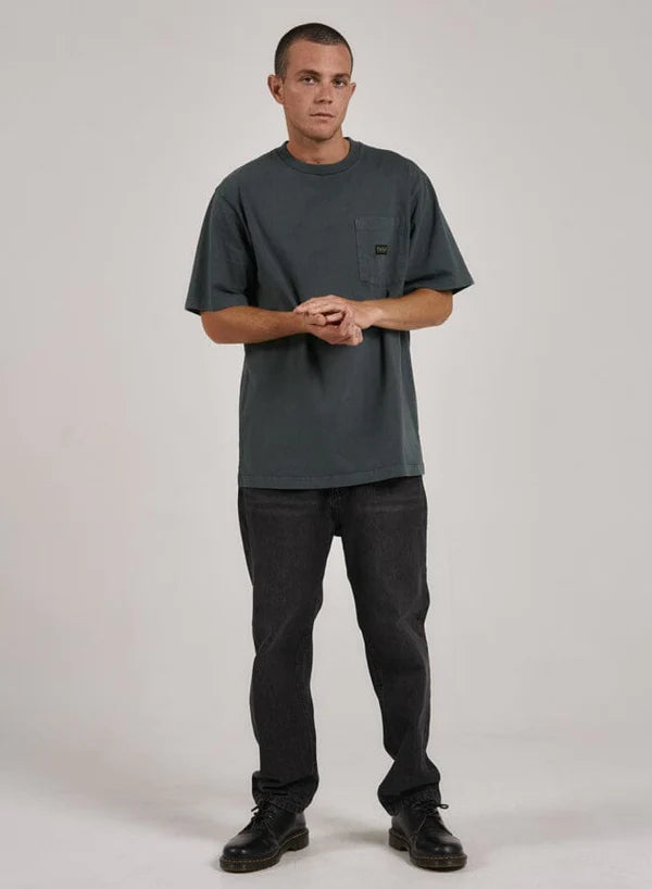 THRILLS UNION OVERSIZE FIT POCKET TEE SPRUCE