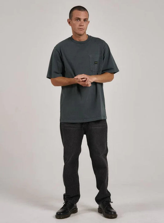 THRILLS UNION OVERSIZE FIT POCKET TEE SPRUCE