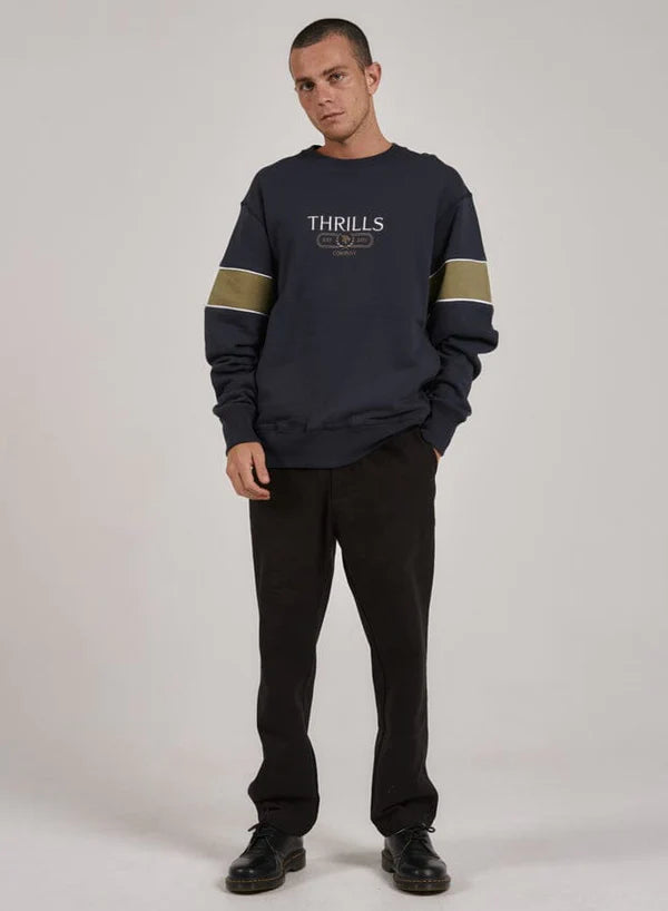 THRILLS BAD HABITS CLUB OVERSIZE FIT CREW TOTAL ECLIPSE