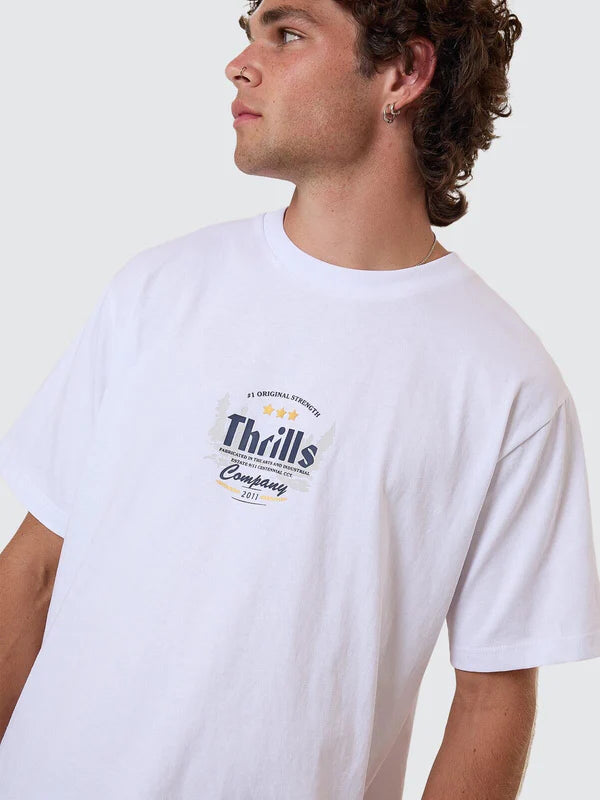 THRILLS OG STRENGTH MERCH FIT TEE WHITE