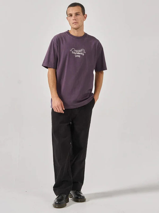 THRILLS SUMMER BREEZE OVERSIZE FIT TEE PURPLE PENNANT
