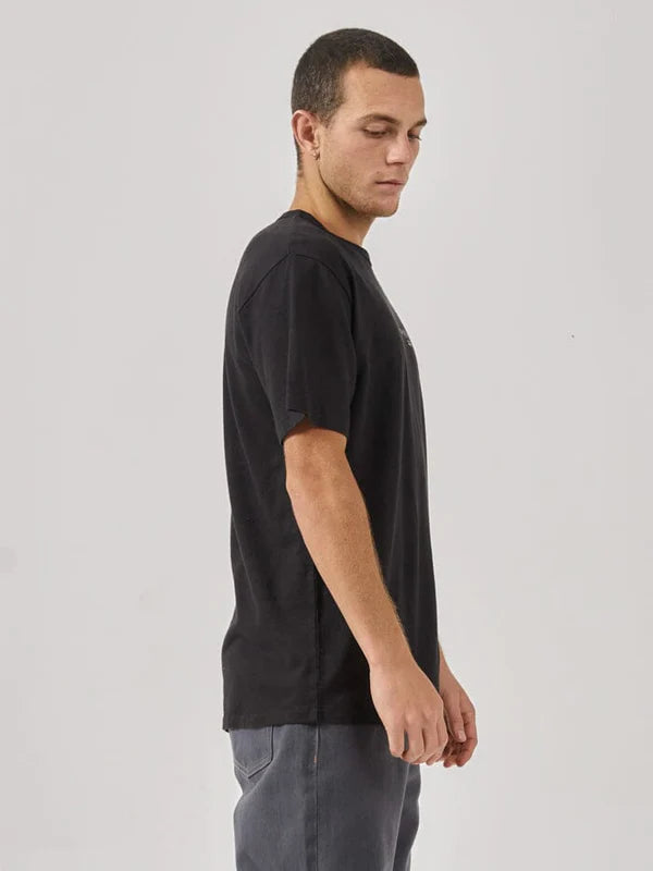 THRILLS HEMP CONSTANT THRILLS MERCH FIT TEE BLACK