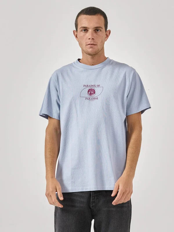 THRILLS PORTRAIT OF PARADISE MERCH FIT TEE SKY BLUE