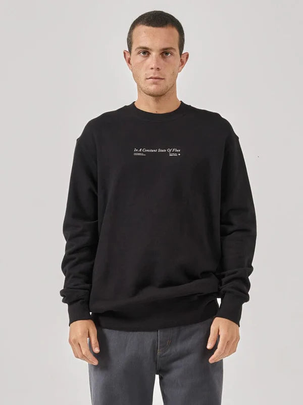 THRILLS CONSTANT THRILLS OVERSIZE CREW BLACK