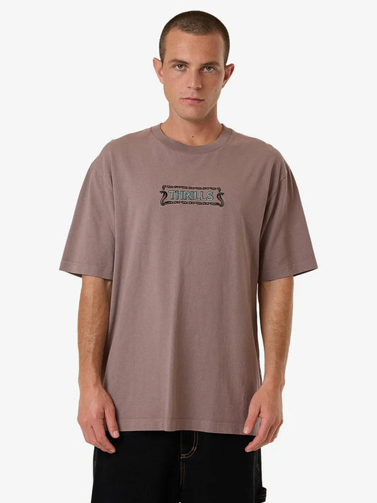 THRILLS DOUBLE MEANING OVERSIZE FIT TEE DOVE
