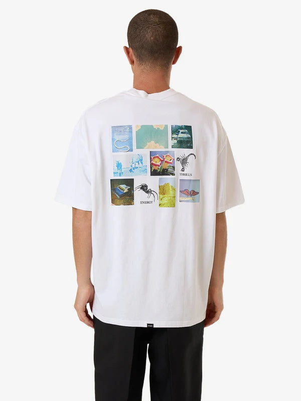 THRILLS THRILLS ENERGY BOX FIT OVERSIZE TEE WHITE