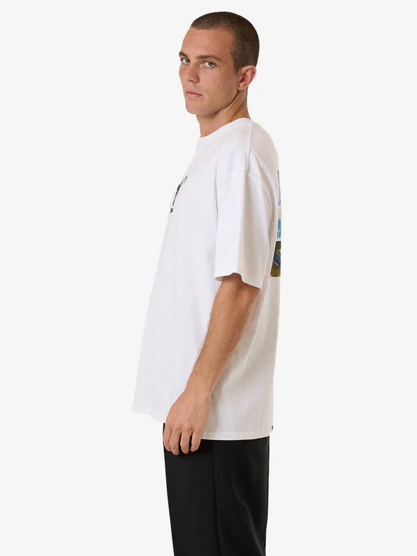 THRILLS THRILLS ENERGY BOX FIT OVERSIZE TEE WHITE