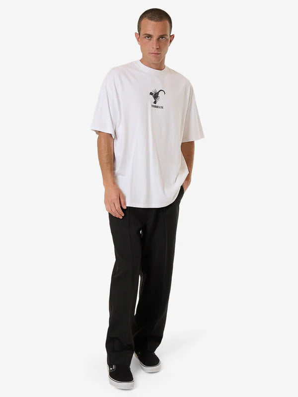 THRILLS THRILLS ENERGY BOX FIT OVERSIZE TEE WHITE