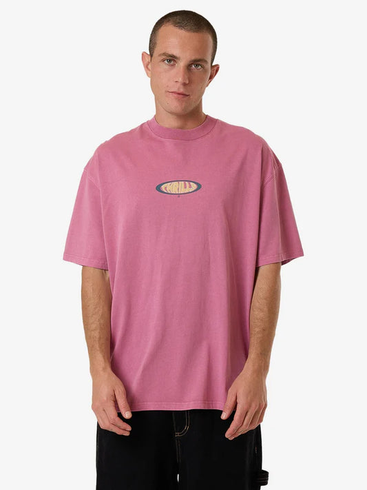 THRILLS BUENO BOX FIT OVERSIZE TEE HEATHER ROSE